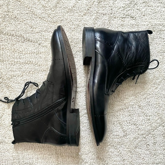 Bacco Bucci Men’s Genuine Leather Ankle Boots – Made in Italy